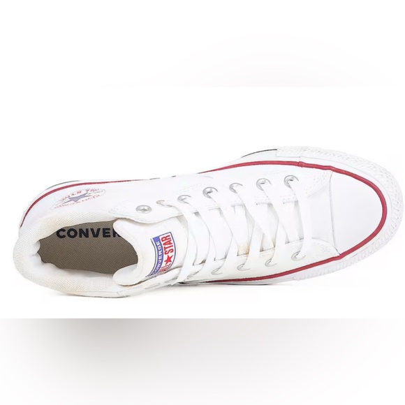 Converse Classic All Star White High-Tops with Red Accents, Men’s Size 12, NEW - Picture 2 of 13